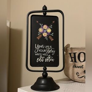 Chalk Couture Black and Multicolor Decorative Sign